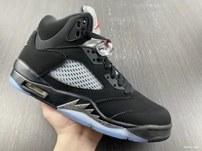 Rep Husky (2016) Retro Jordan 5 Black Metallic 845035-003 0612